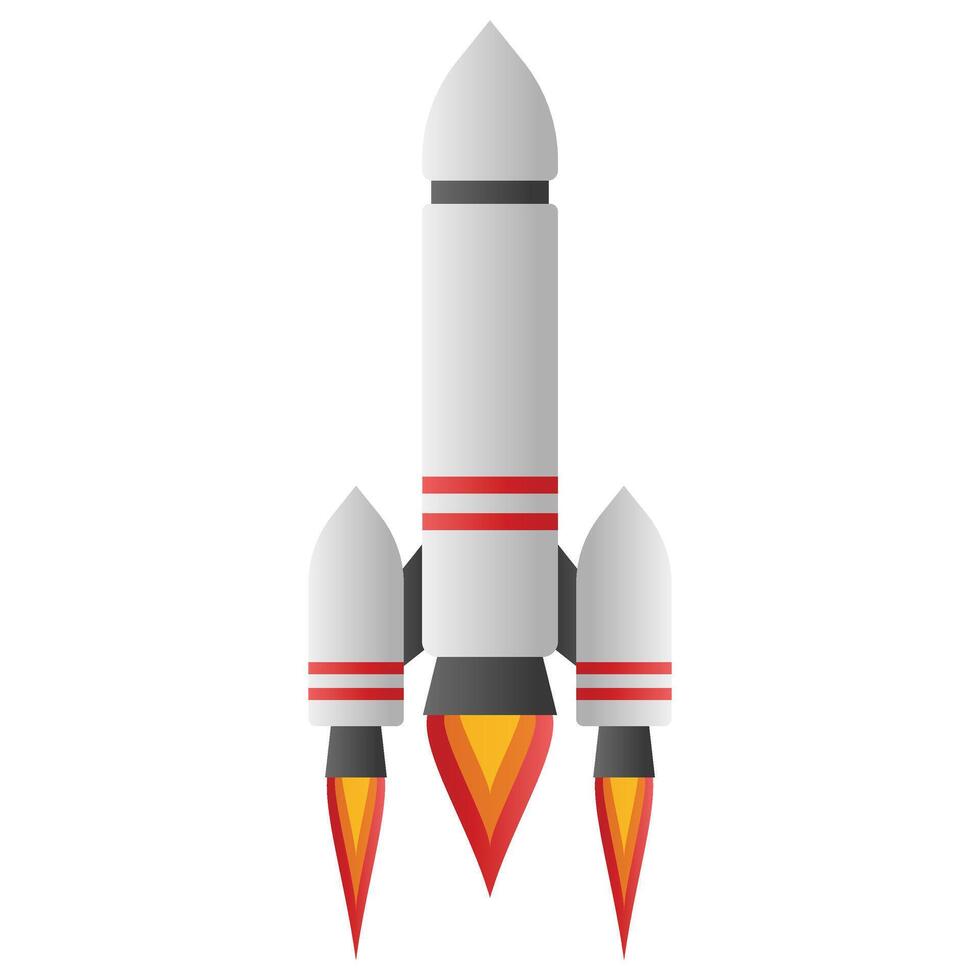 ilustración de lanzamiento de cohete vector