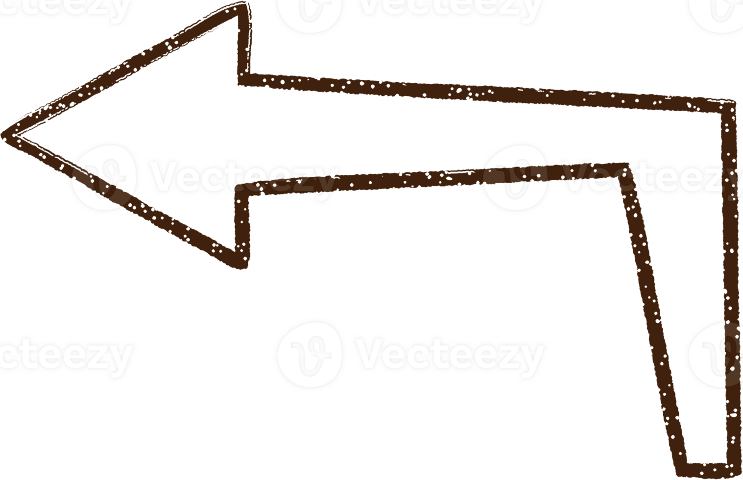 Pointing Arrow Charcoal Drawing png