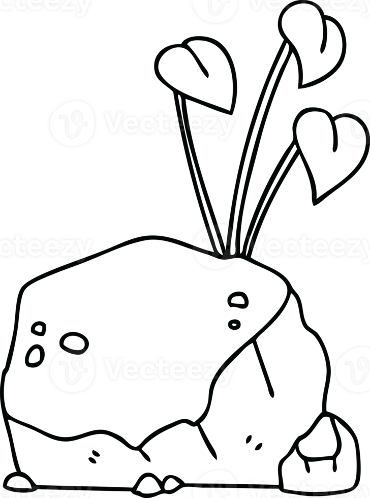 line drawing quirky cartoon vines png