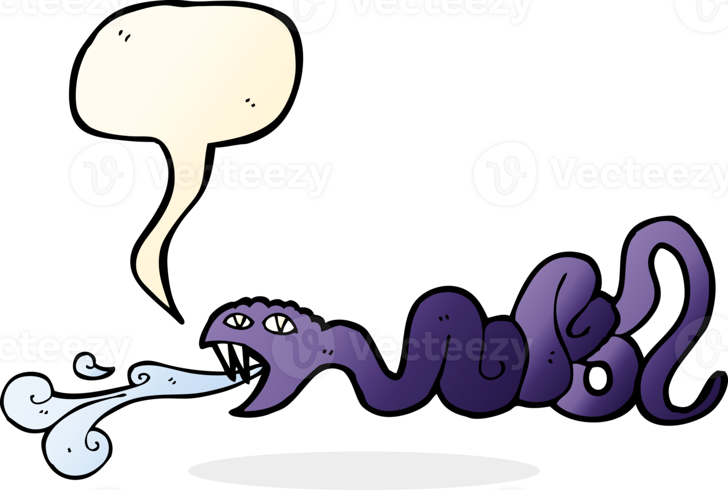 cartoon snake with speech bubble png