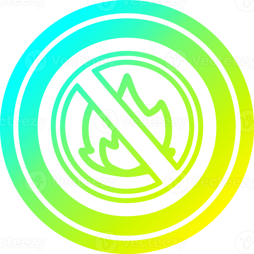 no flames circular icon with cool gradient finish png