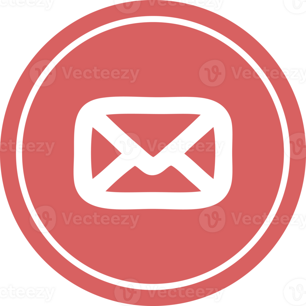 envelope letter circular icon symbol png