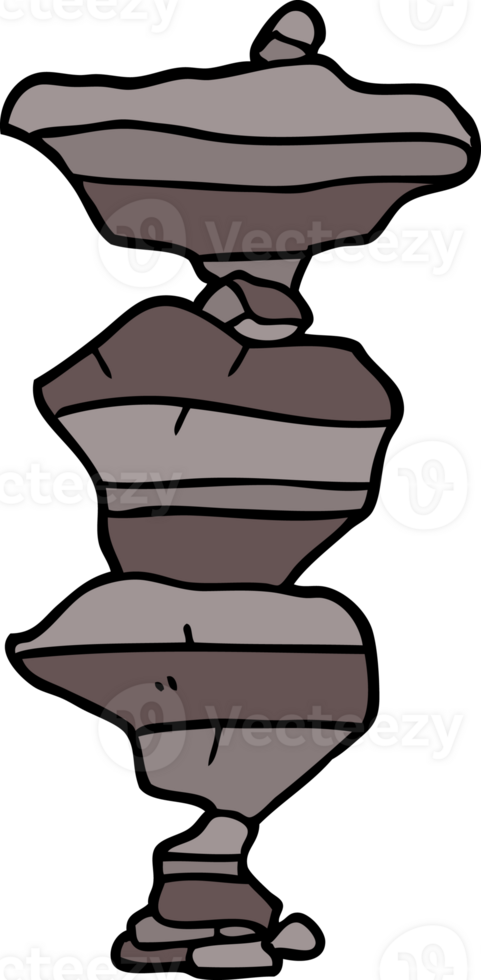cartoon doodle boulders png
