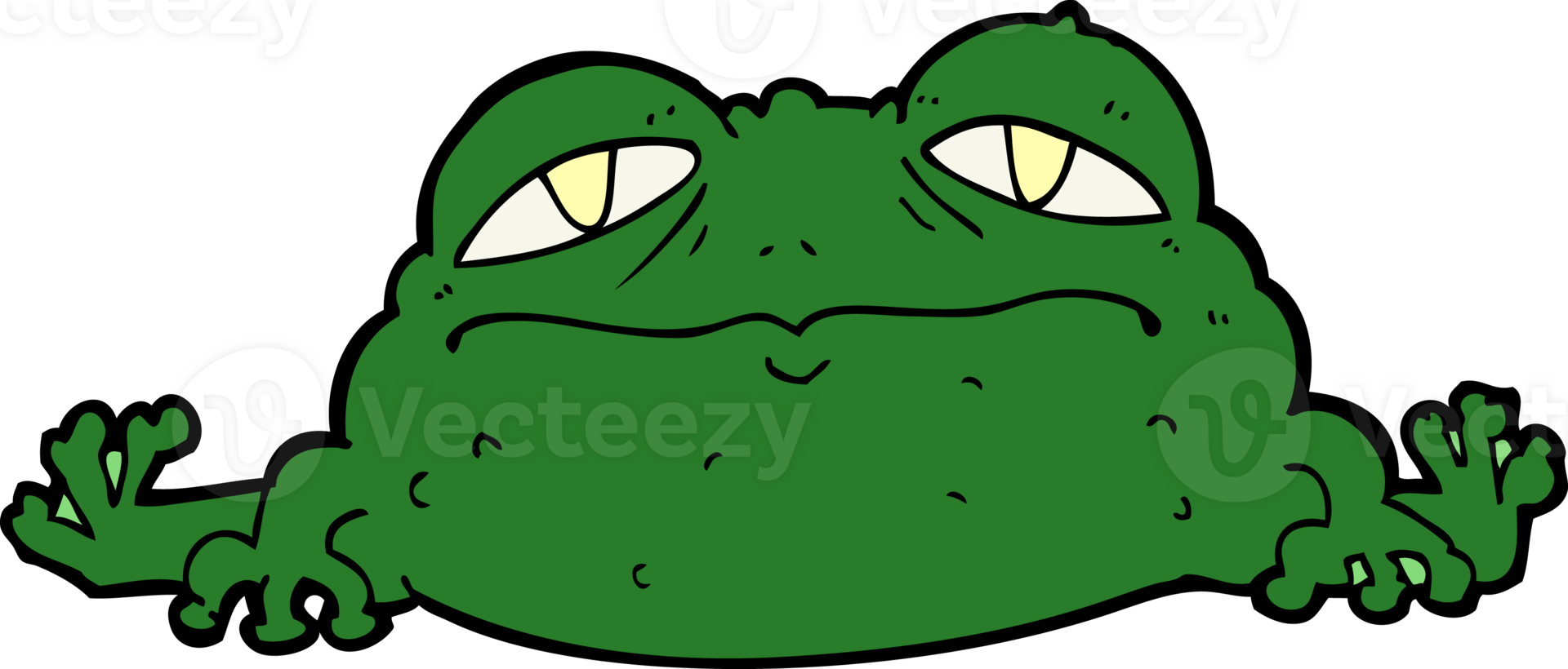 cartoon ugly frog png
