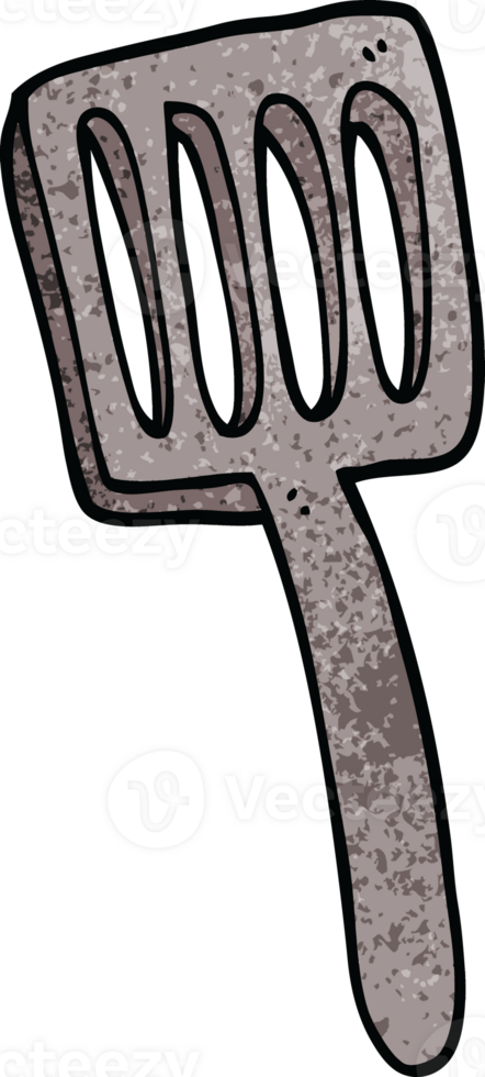 cartoon doodle food spatula png