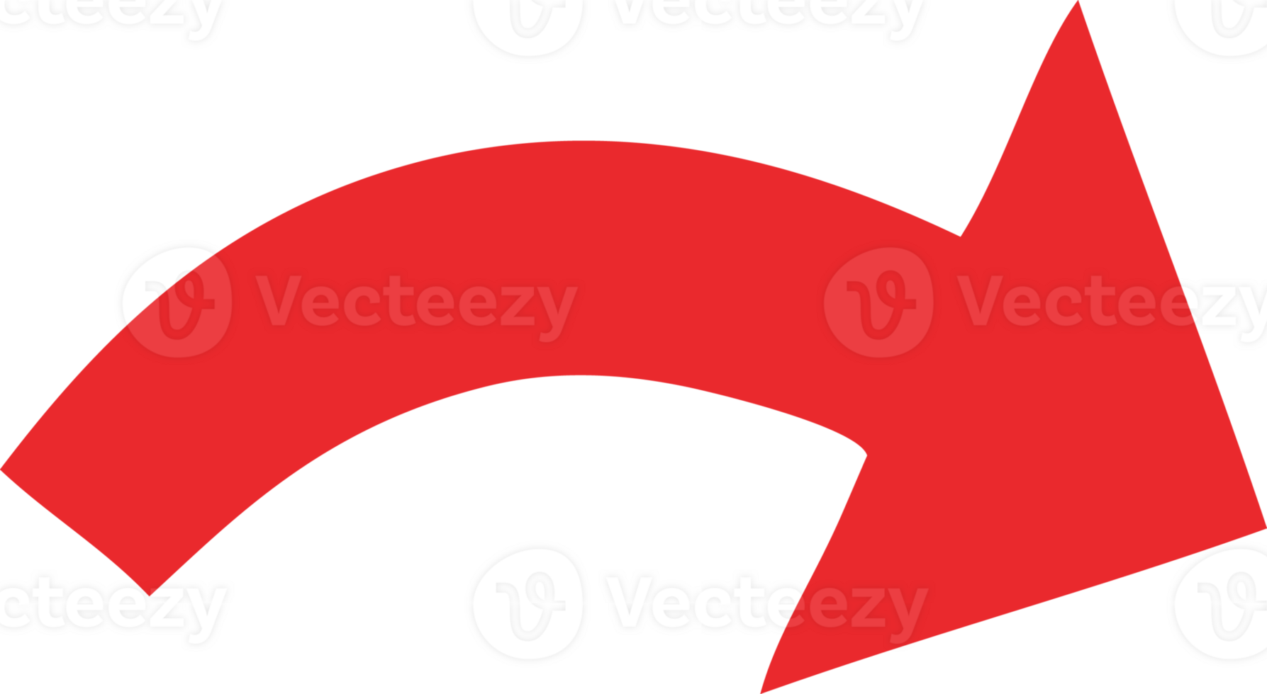 flat color retro cartoon of a directional arrow png