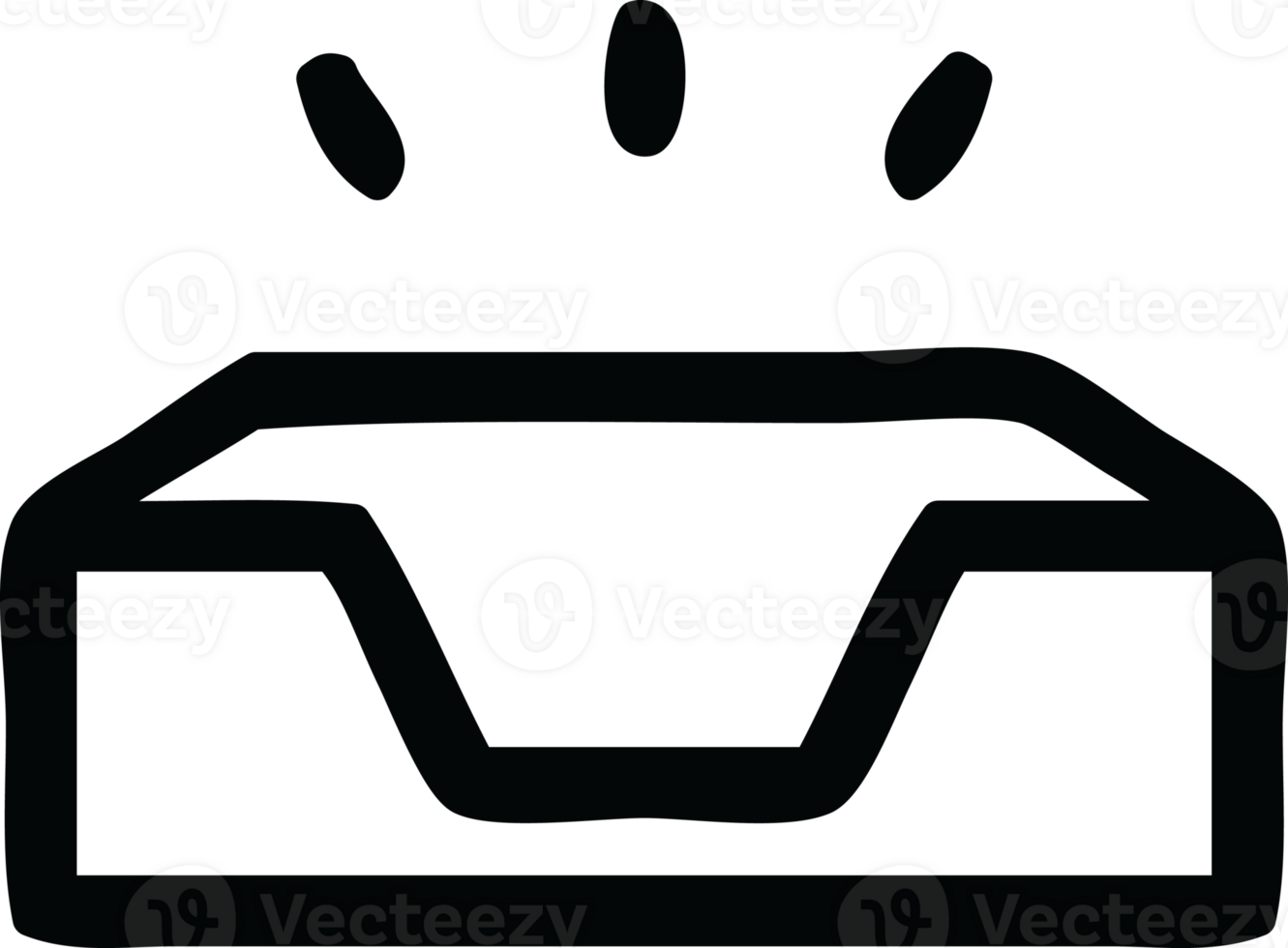 empty in tray icon symbol png