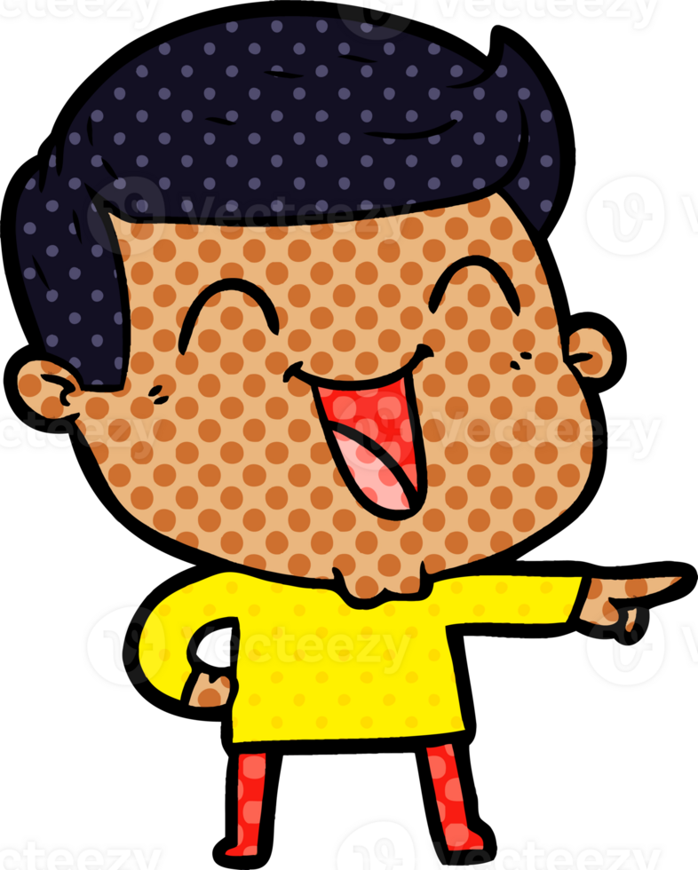 cartoon man laughing png