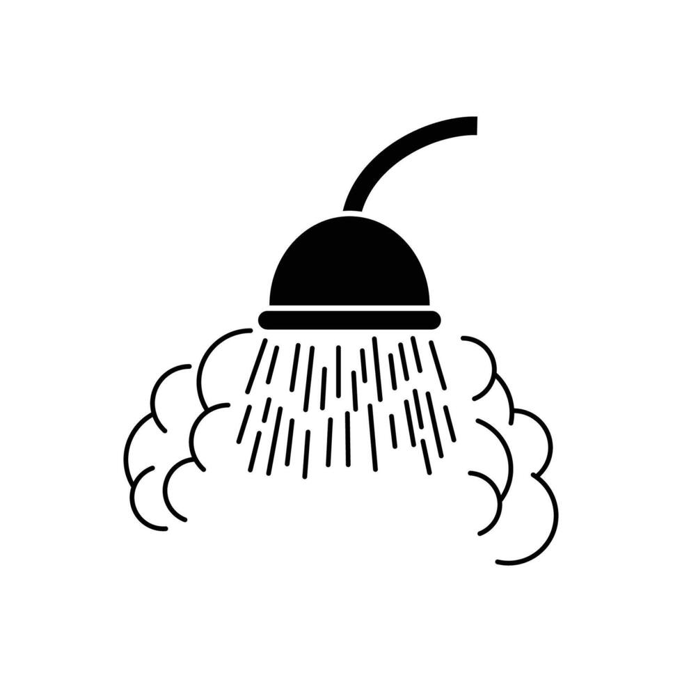 shower icon design. bathing sign and symbol. vector