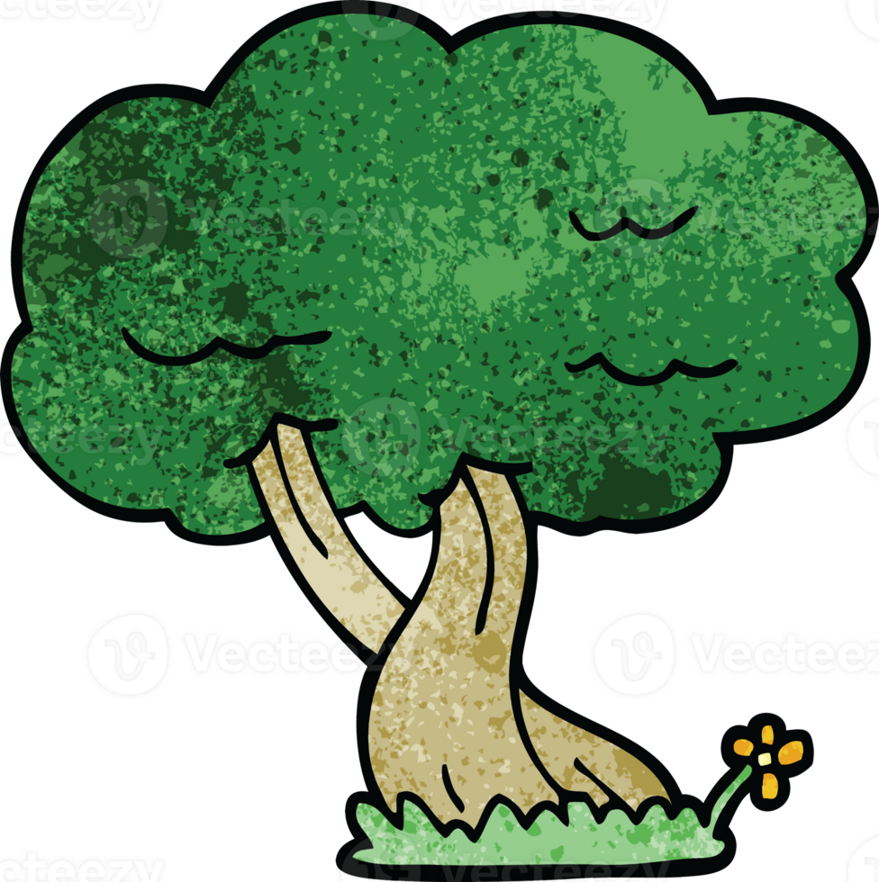 cartoon doodle tree png