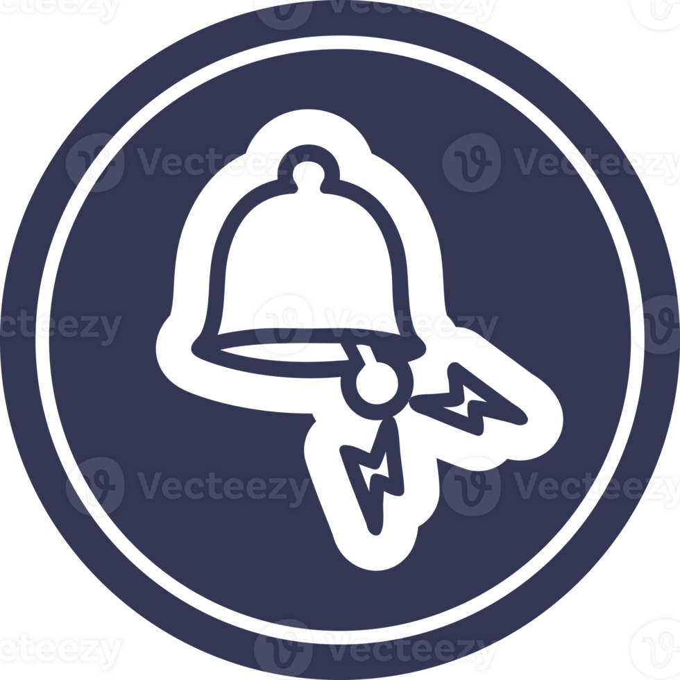 ringing bell circular icon symbol png