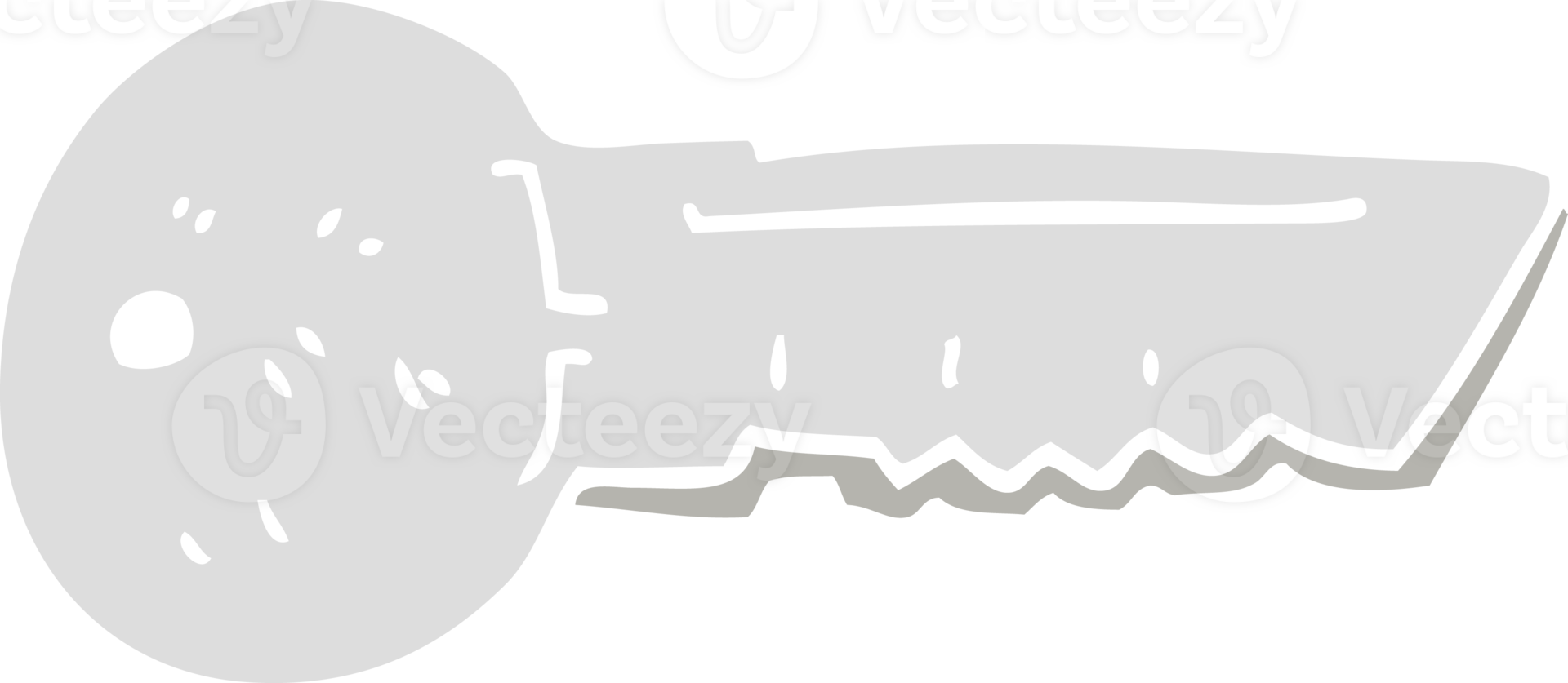 flat color illustration of door key png