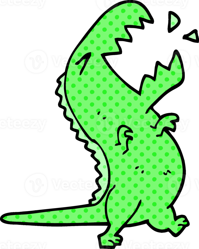 cartoon doodle roaring t rex png