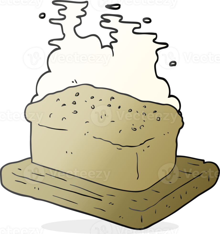 drawn cartoon loaf of bread png