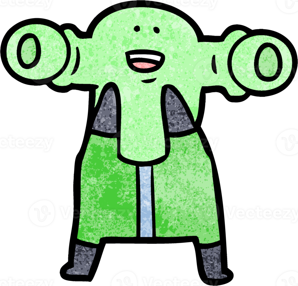 friendly cartoon alien png