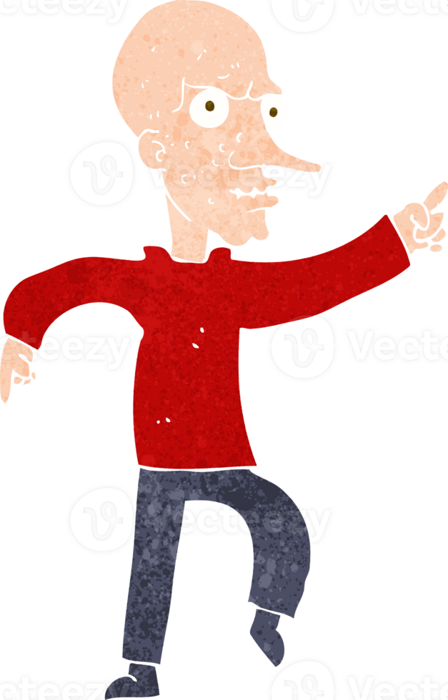 cartoon angry old man png