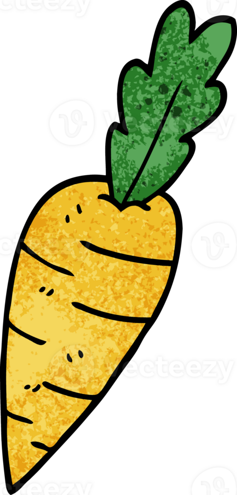 cartoon doodle organic carrot png