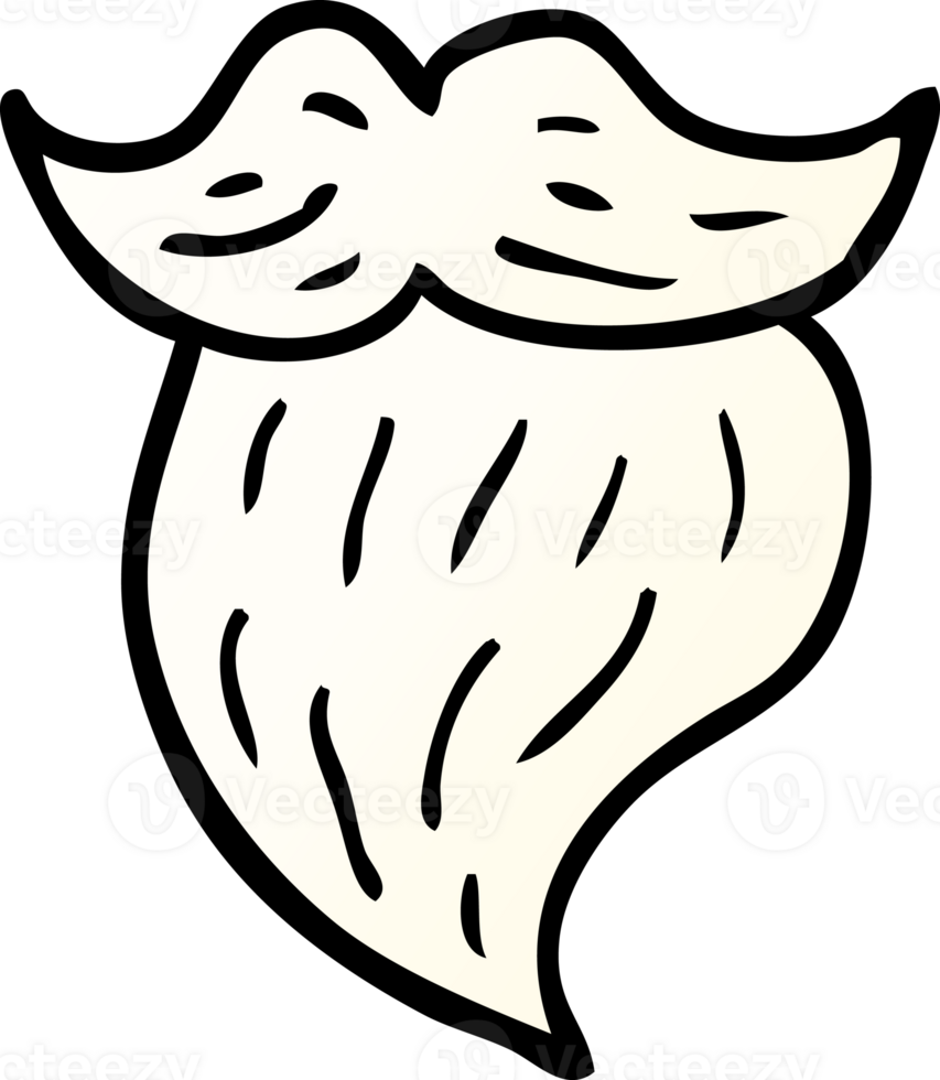 cartoon doodle white beard png