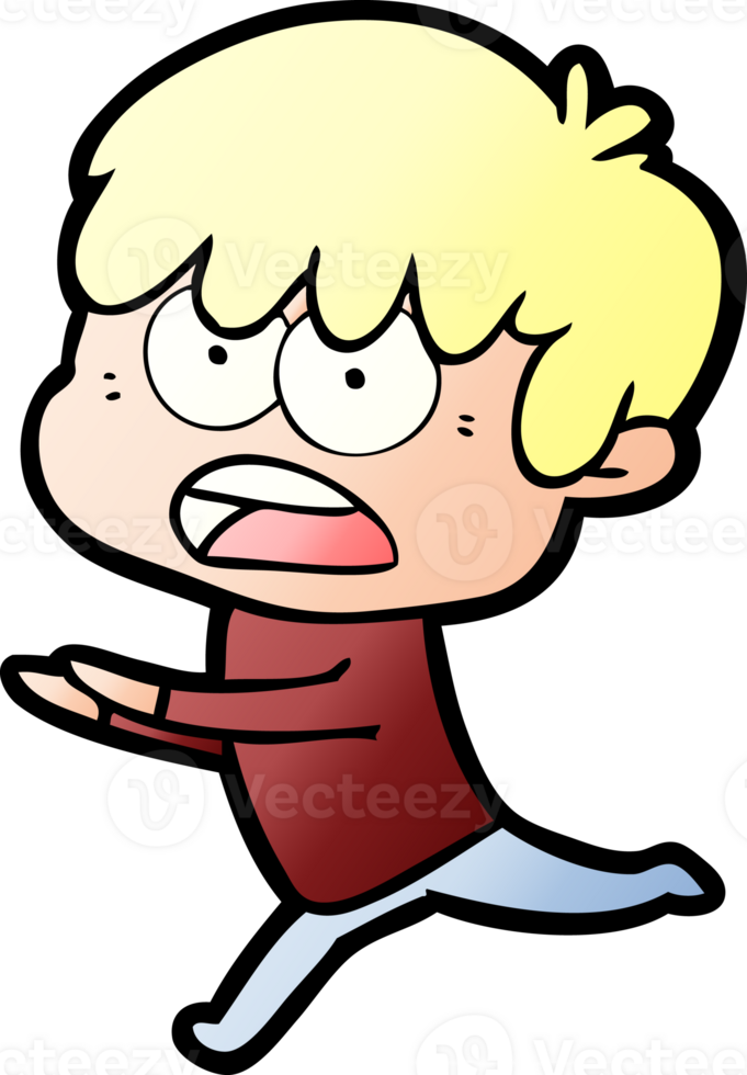 worried cartoon boy png