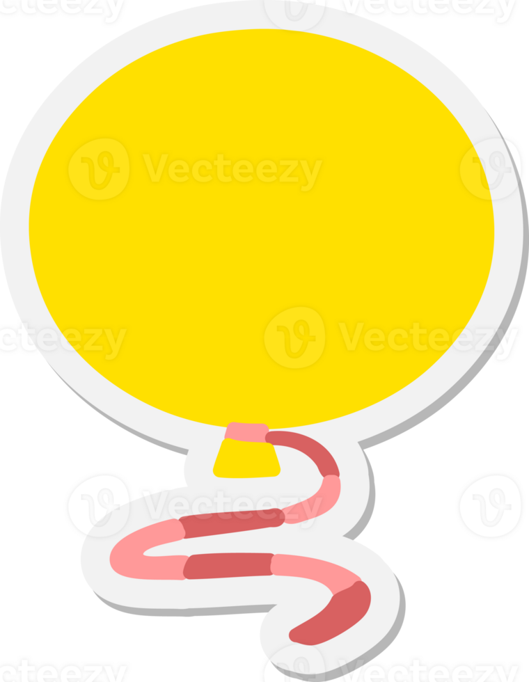 happy balloon floating sticker png