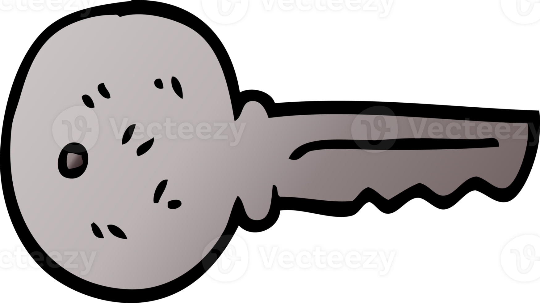 cartoon doodle metal key png