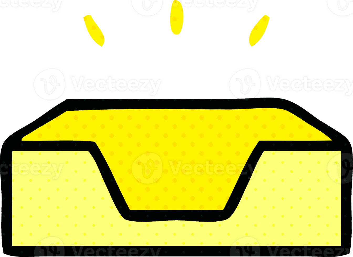 comic book style cartoon of a empty tray png