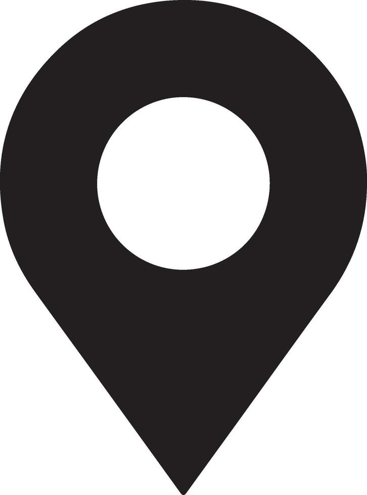Map pin flat design style modern icon vector