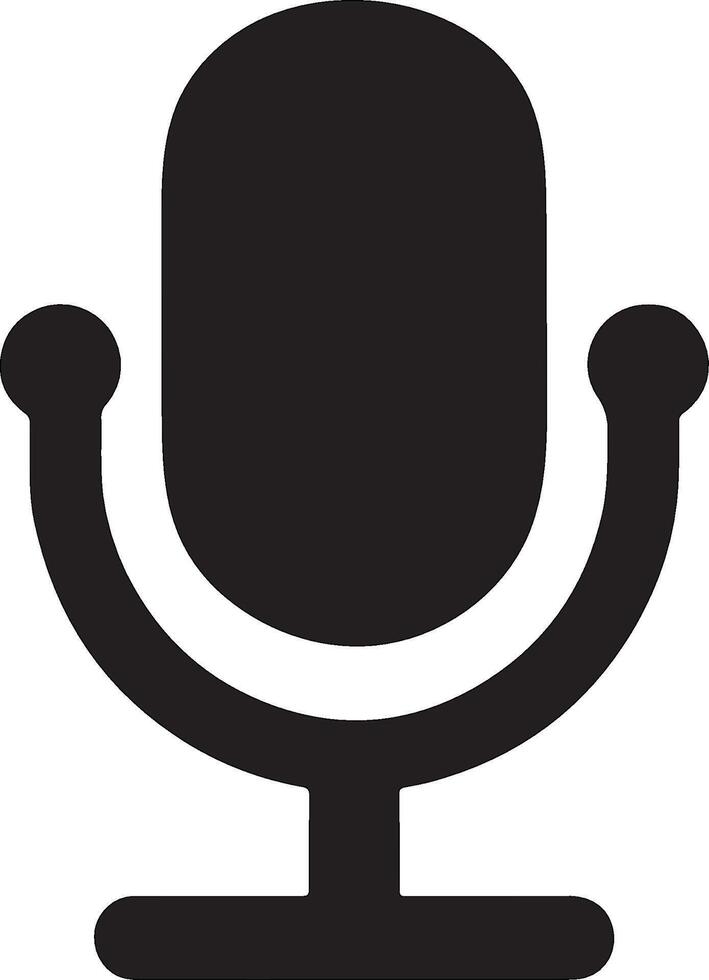 Retro microphone sign illustration vector