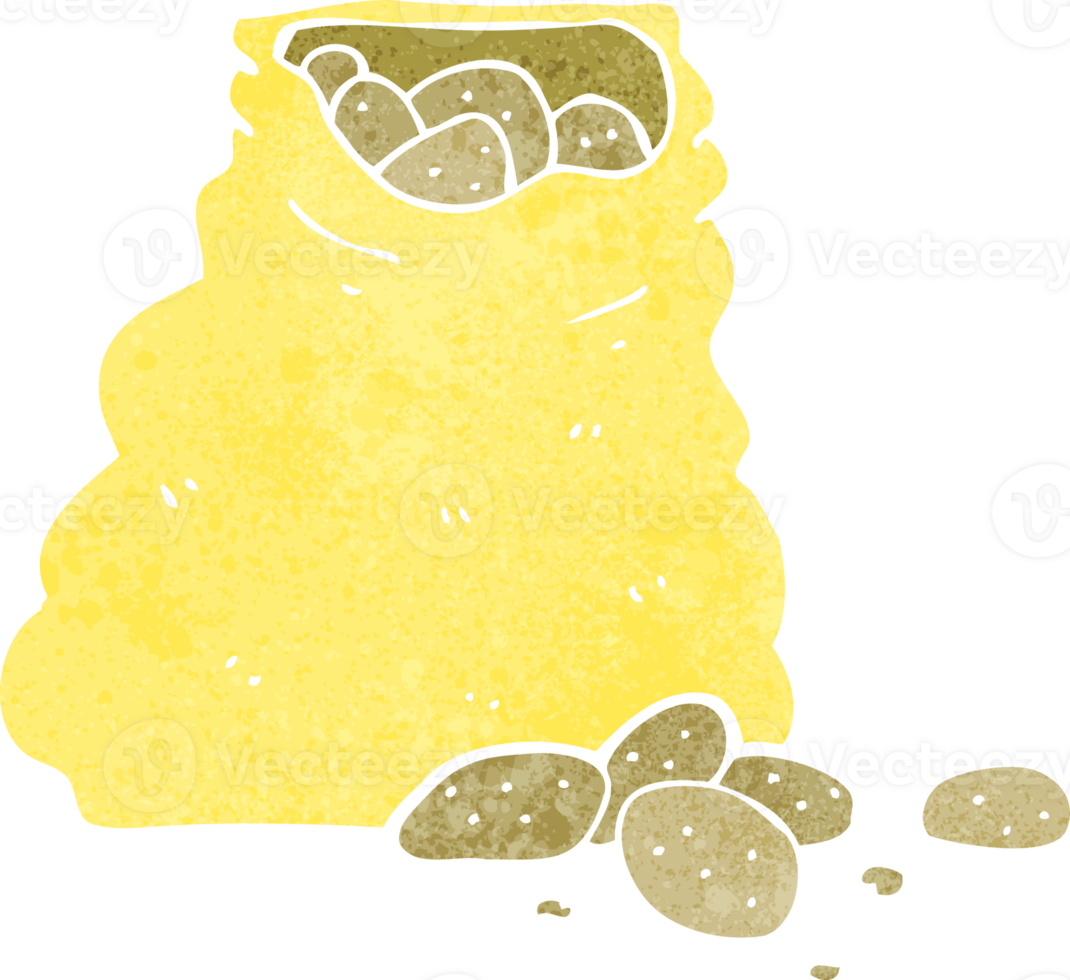 cartoon sack of potatoes png