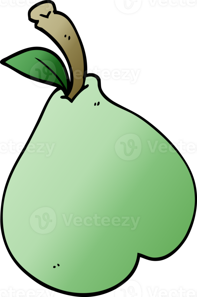 cartoon doodle healthy pear png