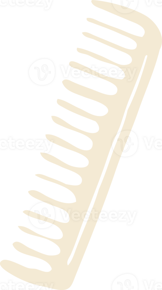 flat color style cartoon comb png
