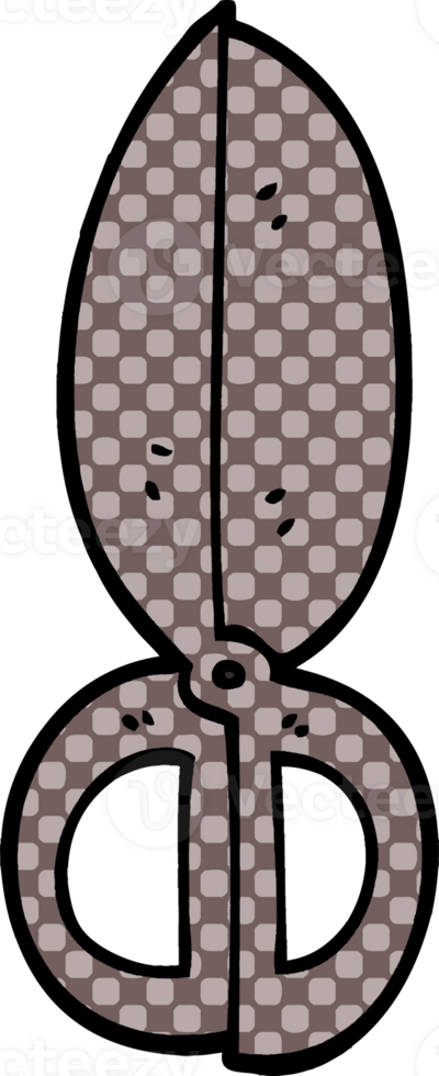 cartoon doodle closed scissors png