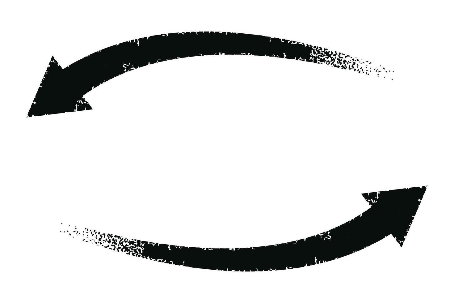 Set of hand drawn grunge arrow. Grungy brushes realistic. Black sketch icon collection. vector