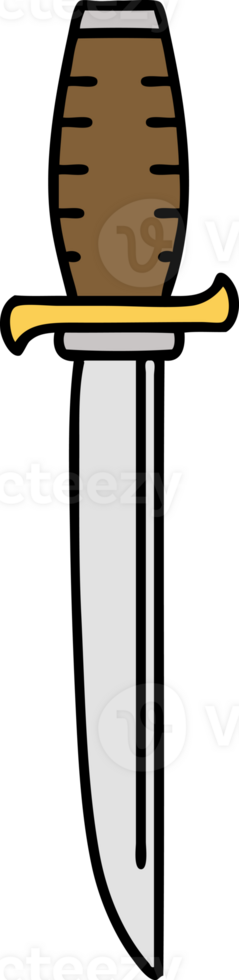 tattoo in traditional style of a dagger png