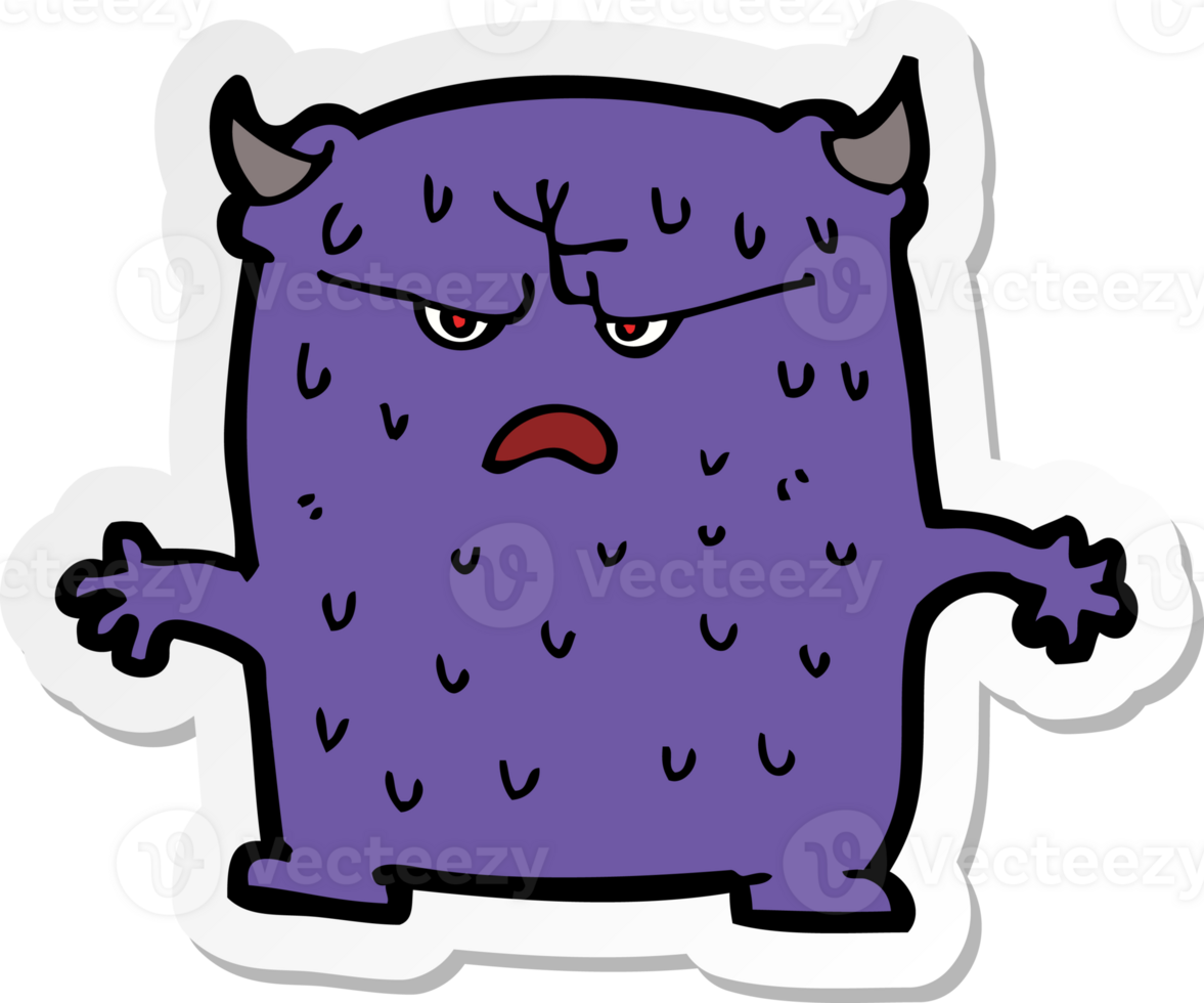 sticker of a cartoon little alien png