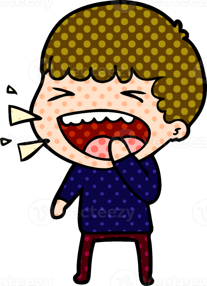 cartoon laughing man png