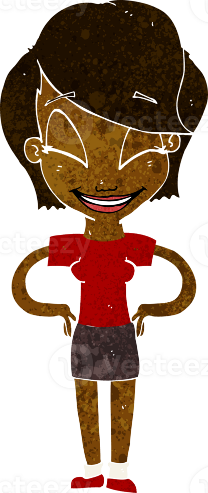 cartoon woman with hands on hips png