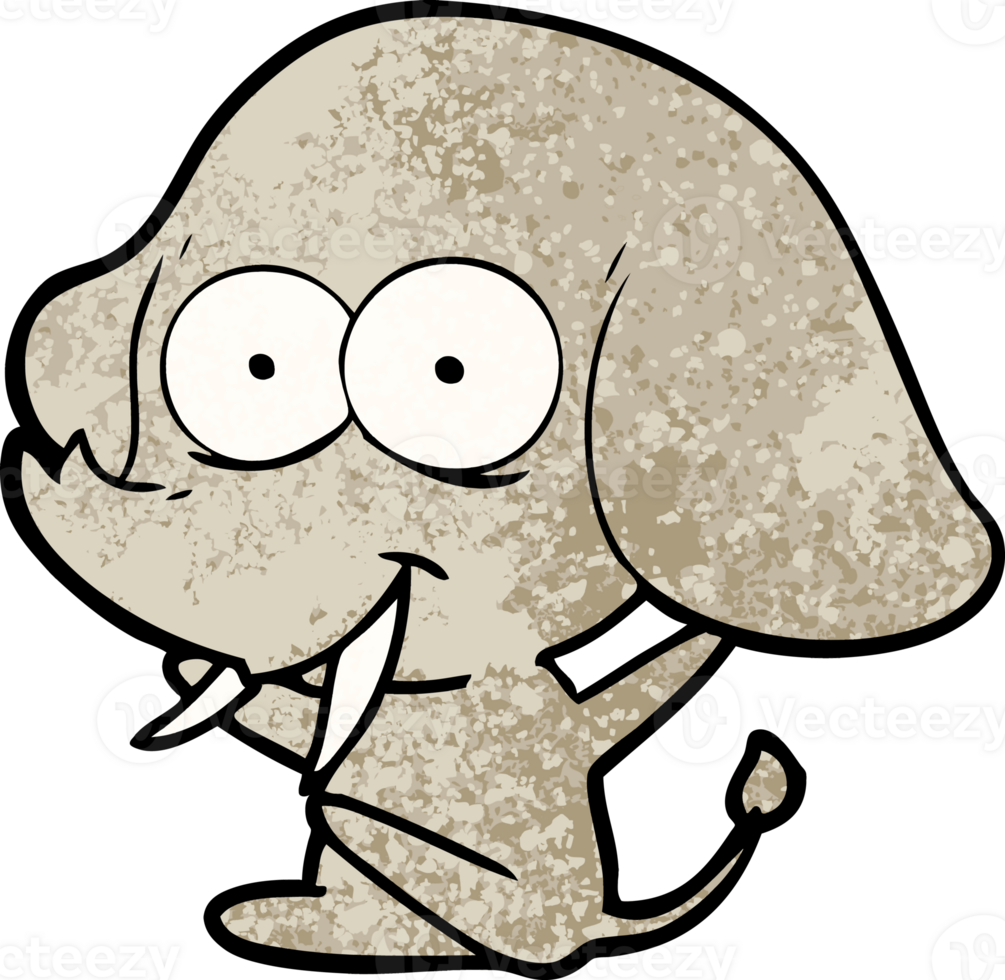 happy cartoon elephant png