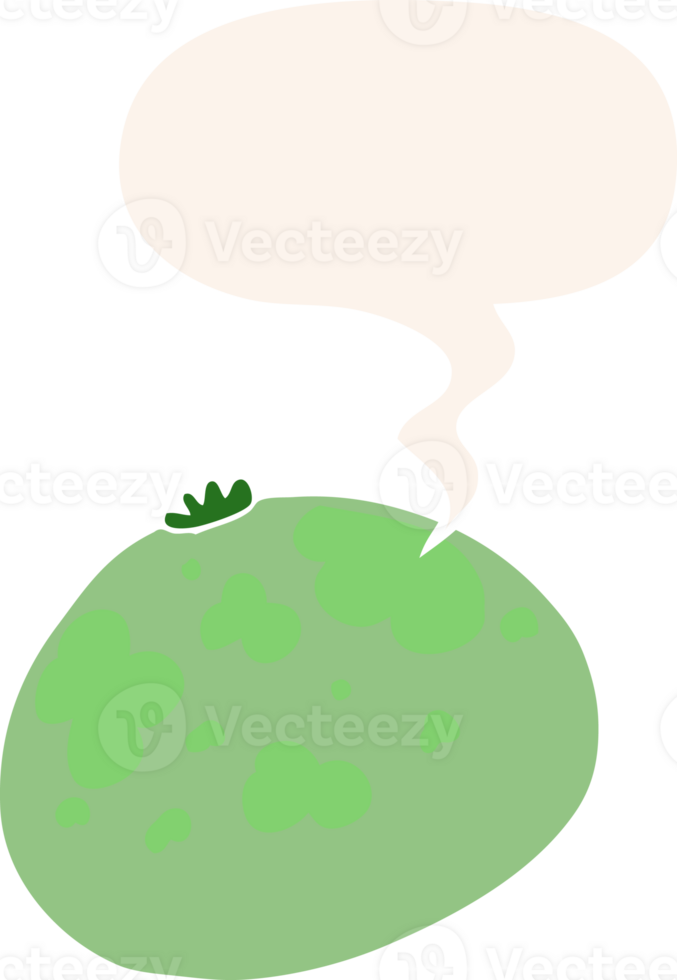 cartoon squash with speech bubble in retro style png
