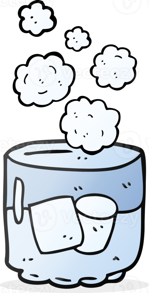 hand drawn cartoon vodka and ice png