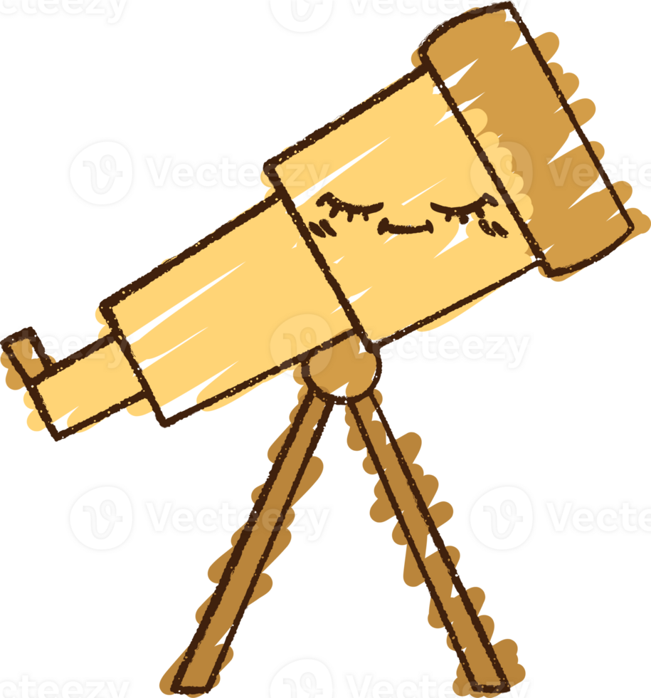 Telescope Chalk Drawing png