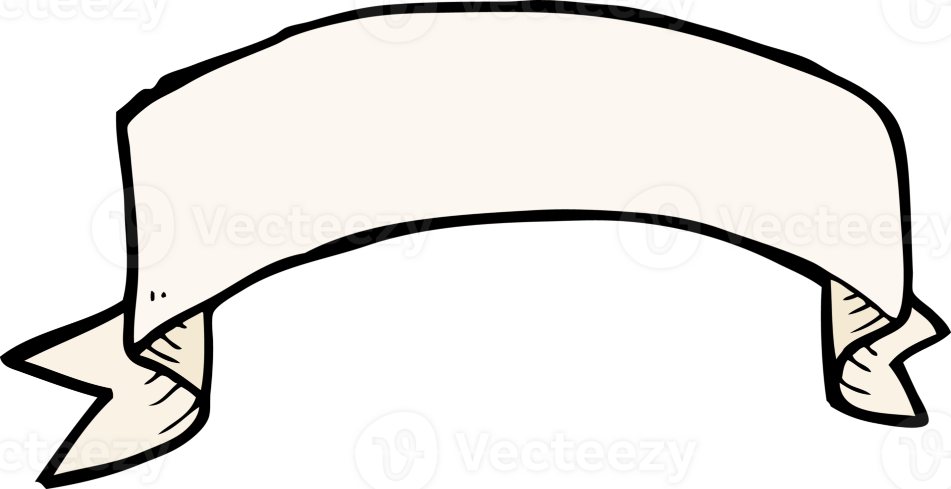 cartoon tattoo scroll banner png
