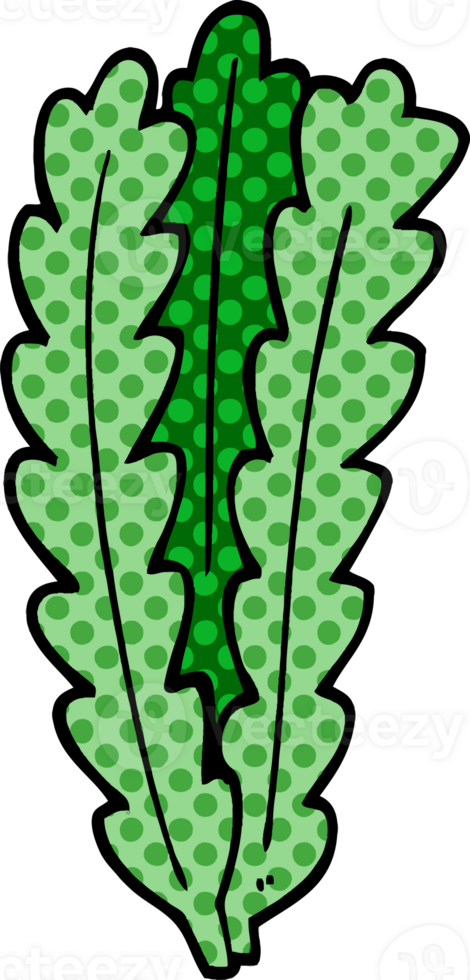 cartoon doodle green leaves png