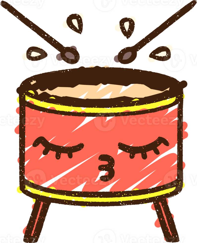 Drum Chalk Drawing png
