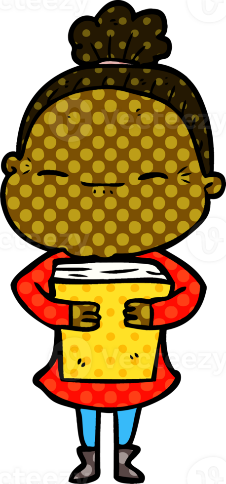 cartoon peaceful old woman png