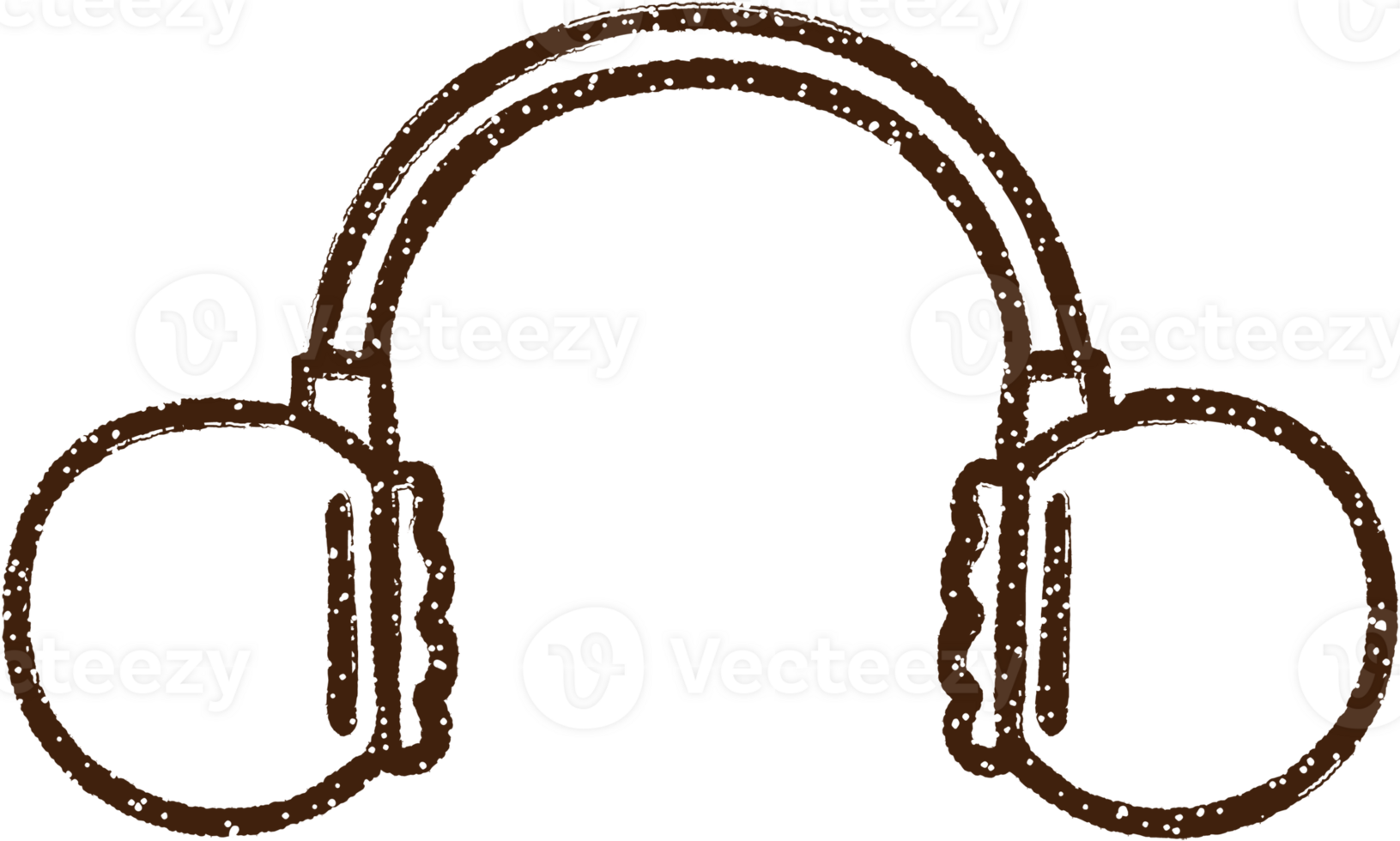 Headphones Charcoal Drawing png