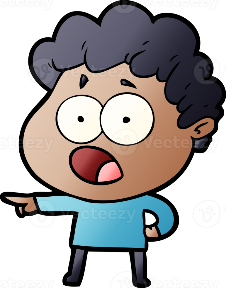 cartoon man gasping in surprise png