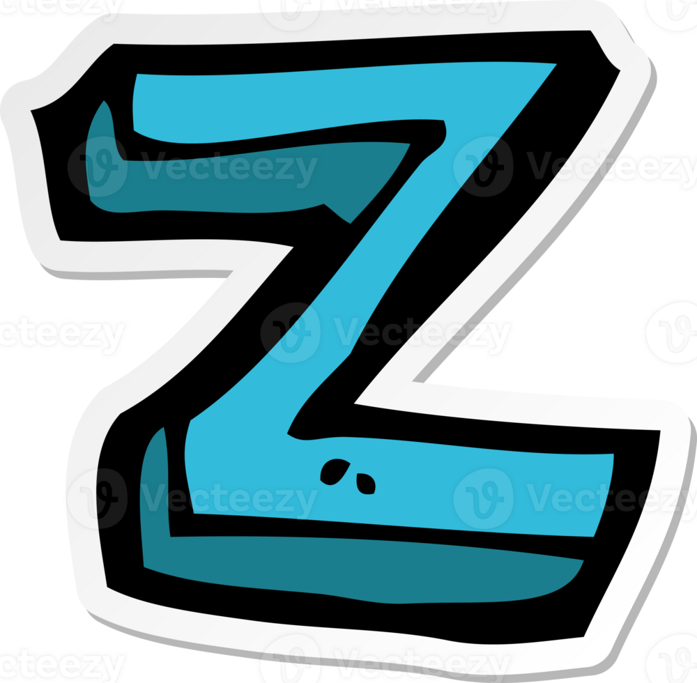sticker of a cartoon letter png