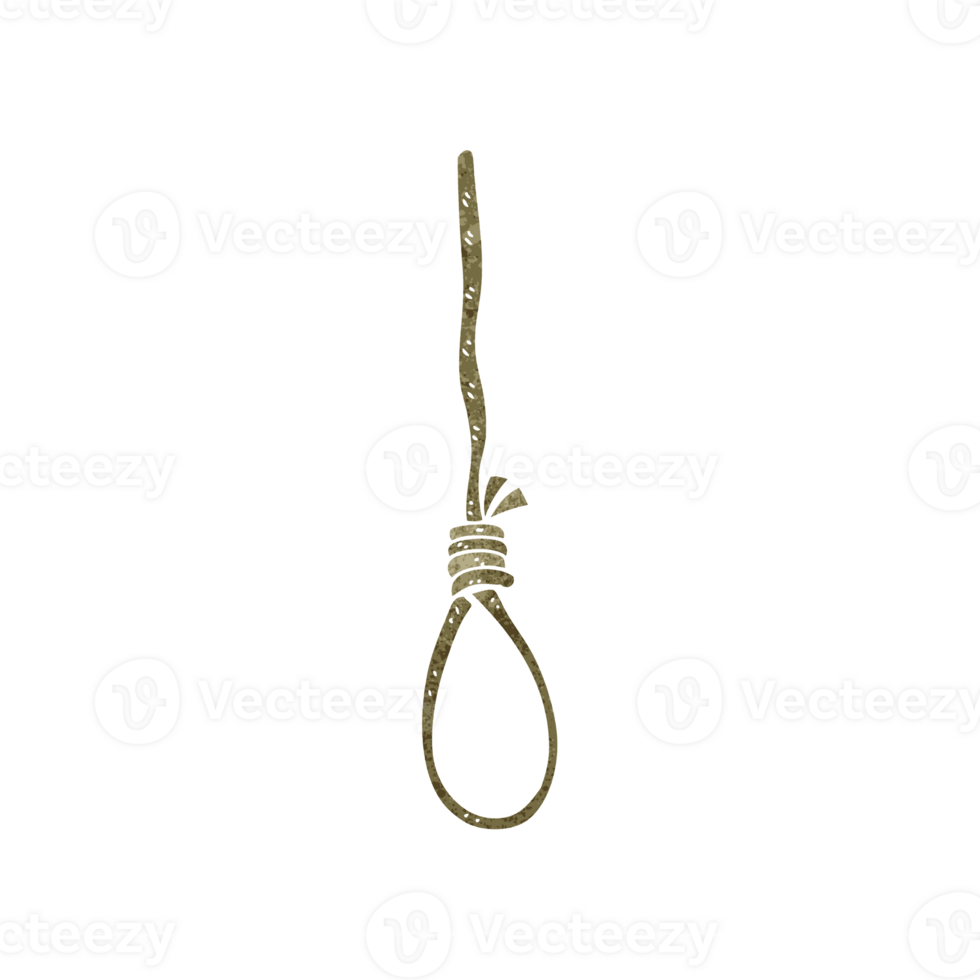 hand retro cartoon hangman's noose png