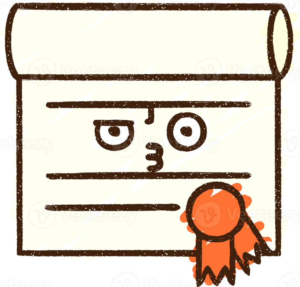 Certificate Chalk Drawing png